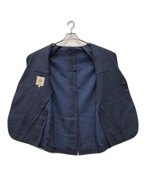 J.PRESS（ジェイプレス）J.PRESS (ジェイプレス) フレーキーシルクリネン ジャケット ネイビー サイズ:Lの古着・服飾アイテム