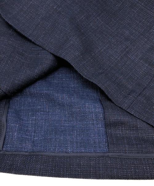 J.PRESS（ジェイプレス）J.PRESS (ジェイプレス) フレーキーシルクリネン ジャケット ネイビー サイズ:Lの古着・服飾アイテム