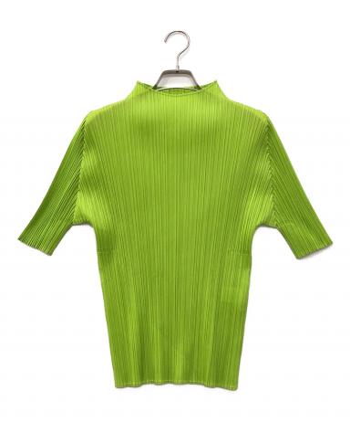 PLEATSPLEASE カットソー【サイズ3 L相当】【ミントグリーン】 中古・古着通販】PLEATS PLEASE (プリーツプリーズ) プリーツ