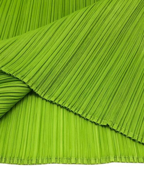 PLEATS PLEASE（プリーツプリーズ）PLEATS PLEASE (プリーツプリーズ) プリーツカットソー 黄緑 サイズ:下記参照の古着・服飾アイテム