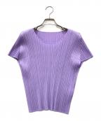 PLEATS PLEASEプリーツプリーズ）の古着「プリーツカットソー」｜パープル