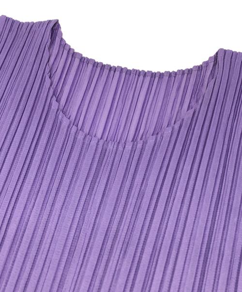 PLEATS PLEASE（プリーツプリーズ）PLEATS PLEASE (プリーツプリーズ) プリーツカットソー パープル サイズ:3の古着・服飾アイテム