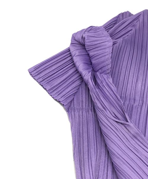 PLEATS PLEASE（プリーツプリーズ）PLEATS PLEASE (プリーツプリーズ) プリーツカットソー パープル サイズ:3の古着・服飾アイテム