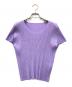PLEATS PLEASE（プリーツプリーズ）の古着「プリーツカットソー」｜パープル