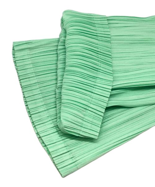 PLEATS PLEASE（プリーツプリーズ）PLEATS PLEASE (プリーツプリーズ) プリーツパンツ 黄緑 サイズ:3の古着・服飾アイテム