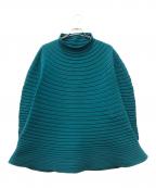 PLEATS PLEASEプリーツプリーズ）の古着「プリーツカットソー」｜グリーン