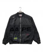 Aape BY A BATHING APEエーエイプ バイ アベイシングエイプ）の古着「ライトウェイトジャケット」｜ブラック