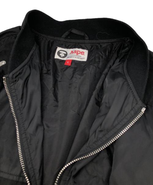 Aape BY A BATHING APE（エーエイプ バイ アベイシングエイプ）AAPE BY A BATHING APE (エーエイプ バイ アベイシングエイプ) ライトウェイトジャケット ブラック サイズ:Lの古着・服飾アイテム