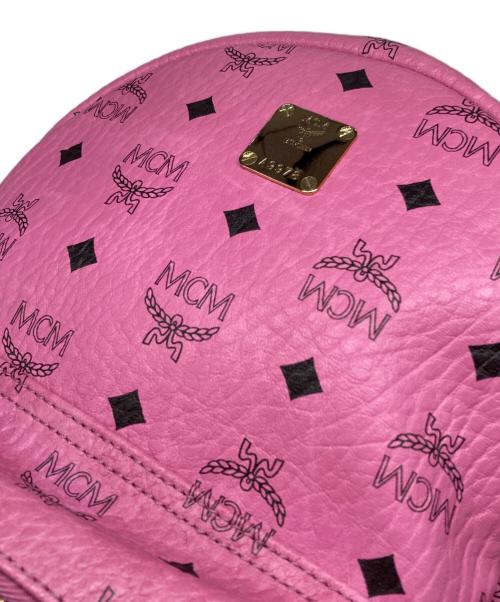 MCM（エムシーエム）MCM (エムシーエム) モノグラム スタッズバックパック ピンク サイズ:下記参照の古着・服飾アイテム