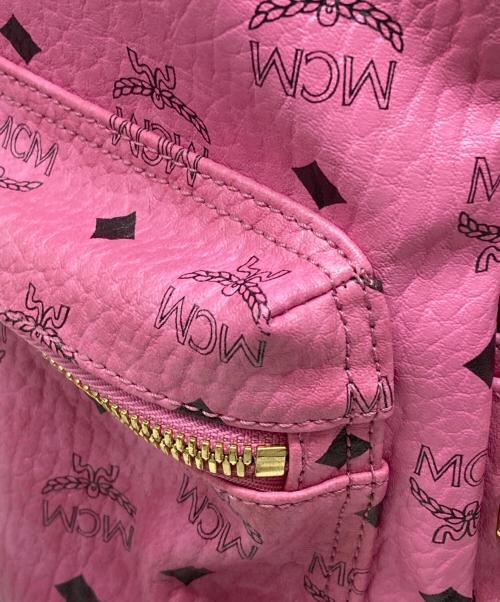 MCM（エムシーエム）MCM (エムシーエム) モノグラム スタッズバックパック ピンク サイズ:下記参照の古着・服飾アイテム
