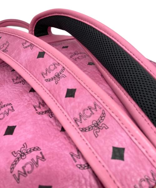 MCM（エムシーエム）MCM (エムシーエム) モノグラム スタッズバックパック ピンク サイズ:下記参照の古着・服飾アイテム