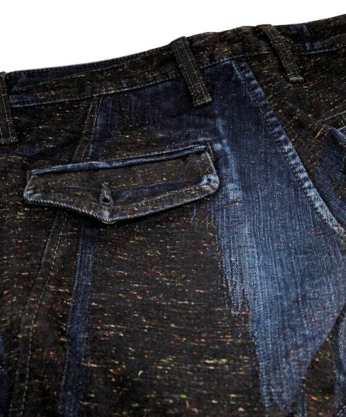 ISSEY MIYAKE MEN（イッセイミヤケメン）ISSEY MIYAKE MEN (イッセイミヤケメン) ジャガードパンツ ネイビー サイズ:2の古着・服飾アイテム
