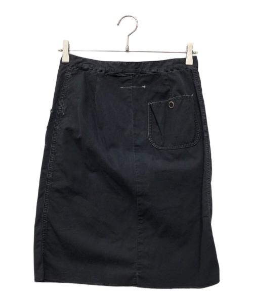 MM6 Maison Margiela（エムエムシックスメゾンマルジェラ）MM6 Maison Margiela (エムエムシックスメゾンマルジェラ) ジップアップミリタリースカート ブラック サイズ:38の古着・服飾アイテム