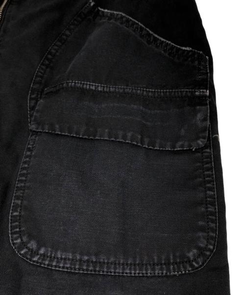 MM6 Maison Margiela（エムエムシックスメゾンマルジェラ）MM6 Maison Margiela (エムエムシックスメゾンマルジェラ) ジップアップミリタリースカート ブラック サイズ:38の古着・服飾アイテム