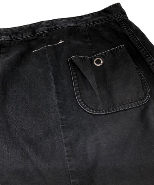 MM6 Maison Margiela（エムエムシックスメゾンマルジェラ）MM6 Maison Margiela (エムエムシックスメゾンマルジェラ) ジップアップミリタリースカート ブラック サイズ:38の古着・服飾アイテム