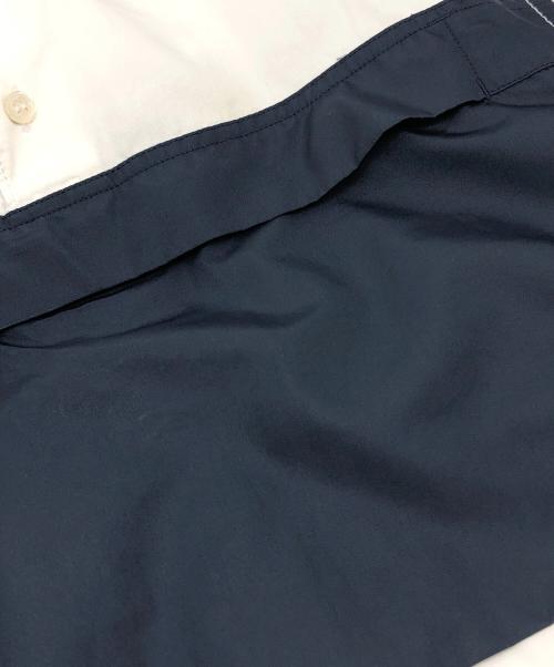 GANRYU（ガンリュウ）GANRYU (ガンリュウ) 切替シャツ ホワイト×ネイビー サイズ:Sの古着・服飾アイテム