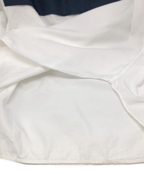 GANRYU（ガンリュウ）GANRYU (ガンリュウ) 切替シャツ ホワイト×ネイビー サイズ:Sの古着・服飾アイテム