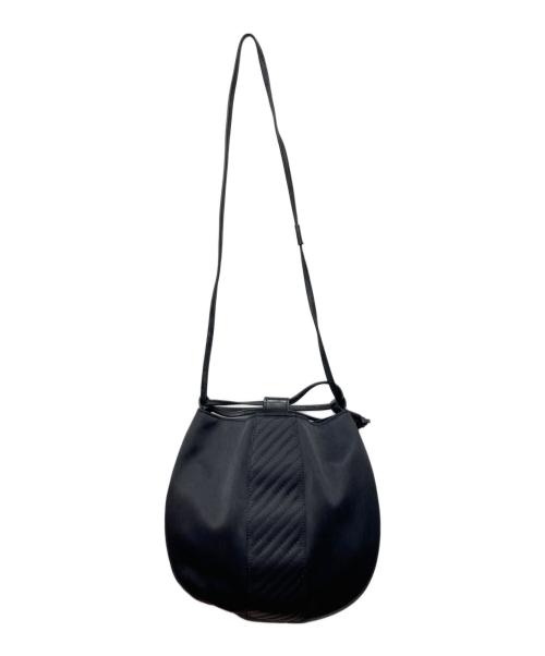 Yves Saint Laurent（イヴサンローラン）Yves Saint Laurent (イヴサンローラン) バイアスステッチ巾着ショルダーバッグ ブラック サイズ:下記参照の古着・服飾アイテム