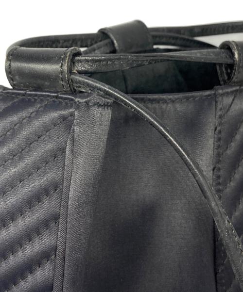 Yves Saint Laurent（イヴサンローラン）Yves Saint Laurent (イヴサンローラン) バイアスステッチ巾着ショルダーバッグ ブラック サイズ:下記参照の古着・服飾アイテム