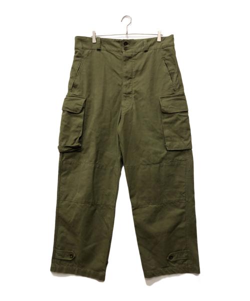 French Army（フランス軍）French Army (フランス軍) 前期 Ｍ-47 カーゴパンツ オリーブ サイズ:37の古着・服飾アイテム