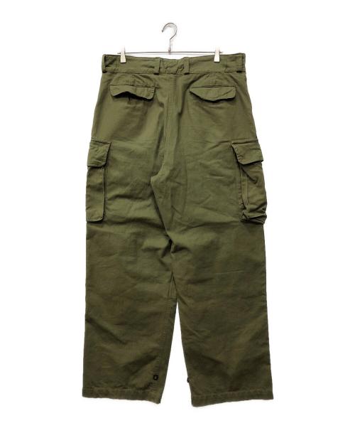 French Army（フランス軍）French Army (フランス軍) 前期 Ｍ-47 カーゴパンツ オリーブ サイズ:37の古着・服飾アイテム