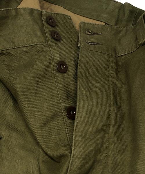French Army（フランス軍）French Army (フランス軍) 前期 Ｍ-47 カーゴパンツ オリーブ サイズ:37の古着・服飾アイテム