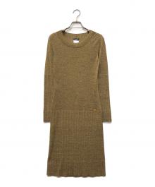 CHANEL（シャネル）の古着「ココマークラメニットワンピース」｜ゴールド