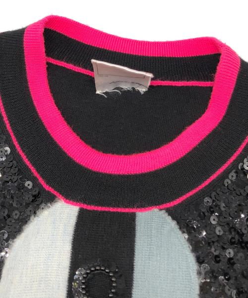 CHANEL（シャネル）CHANEL (シャネル) ココマークカシミヤノースリーブニットワンピース ブラック サイズ:34の古着・服飾アイテム