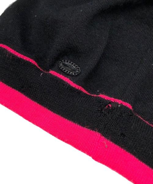 CHANEL（シャネル）CHANEL (シャネル) ココマークカシミヤノースリーブニットワンピース ブラック サイズ:34の古着・服飾アイテム