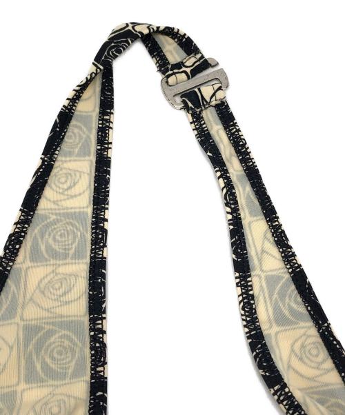 CHANEL（シャネル）CHANEL (シャネル) カメリアプリントホルターネックワンピース ベージュ×ブラック サイズ:36の古着・服飾アイテム