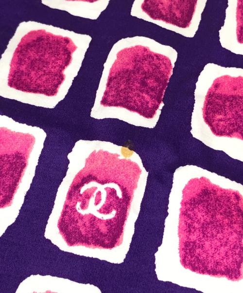 CHANEL（シャネル）CHANEL (シャネル) ココマークノースリーブブラウス パープル サイズ:34の古着・服飾アイテム