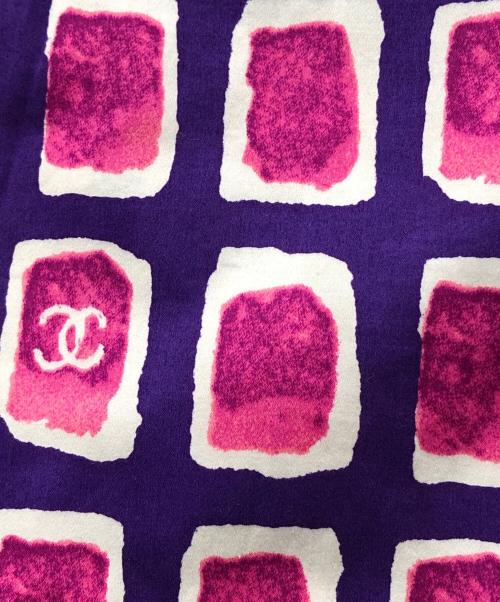 CHANEL（シャネル）CHANEL (シャネル) ココマークラップスカート パープル サイズ:34の古着・服飾アイテム
