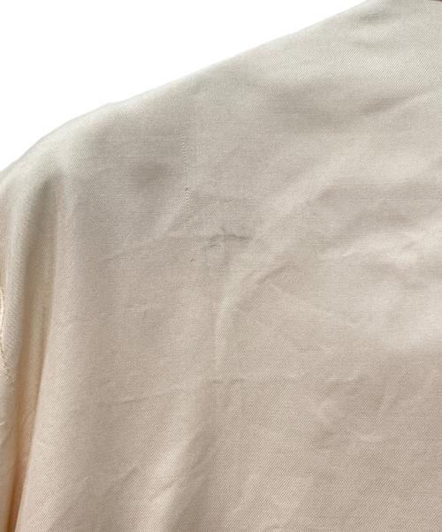 GUCCI（グッチ）GUCCI (グッチ) フリルプリーツシャツ ベージュ サイズ:44の古着・服飾アイテム