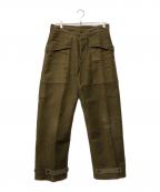 NIGEL CABOURNナイジェルケーボン）の古着「40'S U.S. NAVY DECKPANT」｜オリーブ