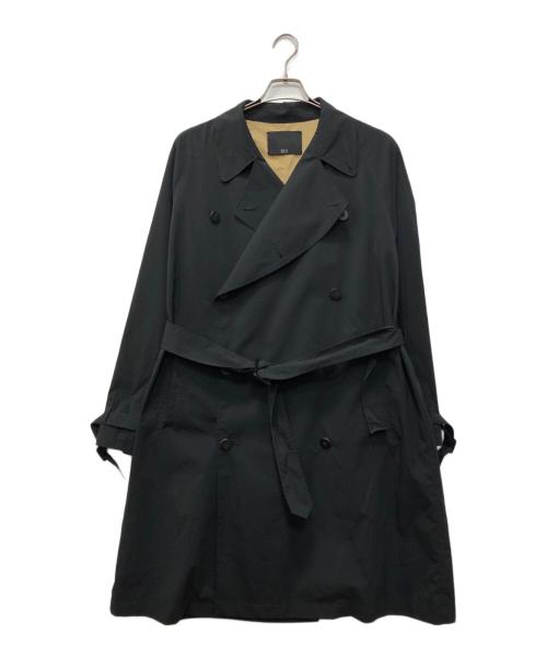 ESS（イーエスエス）ESS (イーエスエス) トレンチコート ブラック サイズ:1の古着・服飾アイテム
