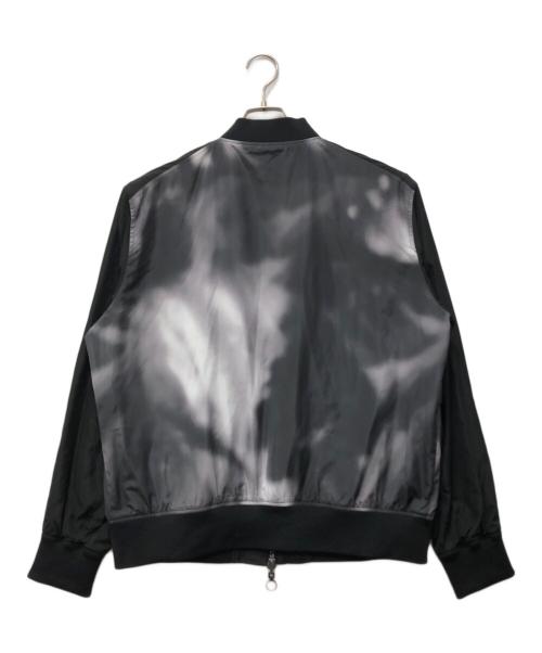 ARMANI EXCHANGE（アルマーニ エクスチェンジ）ARMANI EXCHANGE (アルマーニ エクスチェンジ) リバーシブル ジップアップポリエステルジャケット ブラック サイズ:Lの古着・服飾アイテム