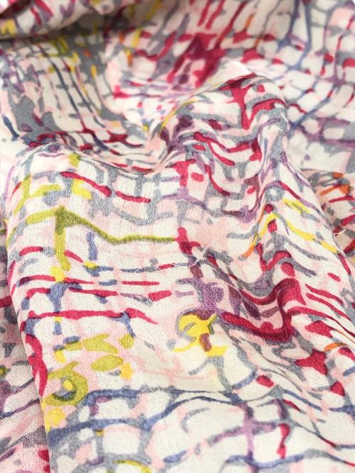CHANEL（シャネル）CHANEL (シャネル) 総柄シルクシャツ ピンク サイズ:34の古着・服飾アイテム