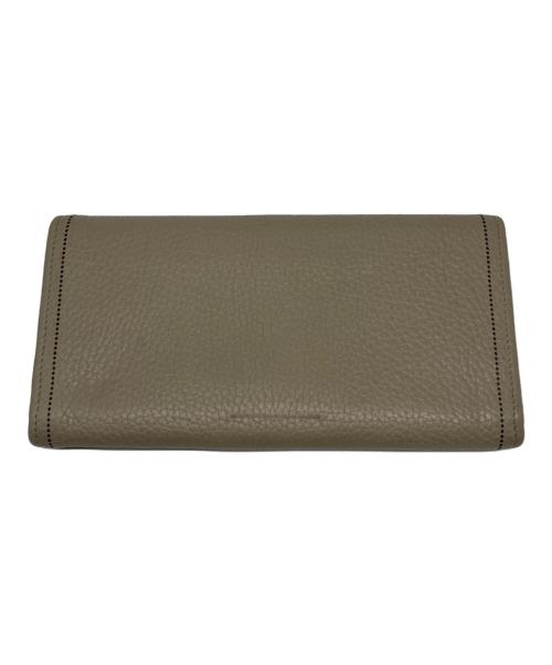 BALENCIAGA（バレンシアガ）BALENCIAGA (バレンシアガ) パンチング加工ロングウォレット ブラウン サイズ:下記参照の古着・服飾アイテム