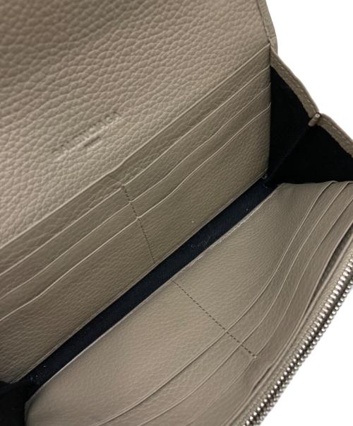 BALENCIAGA（バレンシアガ）BALENCIAGA (バレンシアガ) パンチング加工ロングウォレット ブラウン サイズ:下記参照の古着・服飾アイテム
