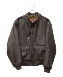 cooper（クーパー）の古着「A-2レザーフライトジャケット」｜ブラウン