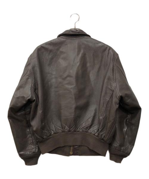 cooper（クーパー）COOPER (クーパー) A-2レザーフライトジャケット ブラウン サイズ:46Rの古着・服飾アイテム