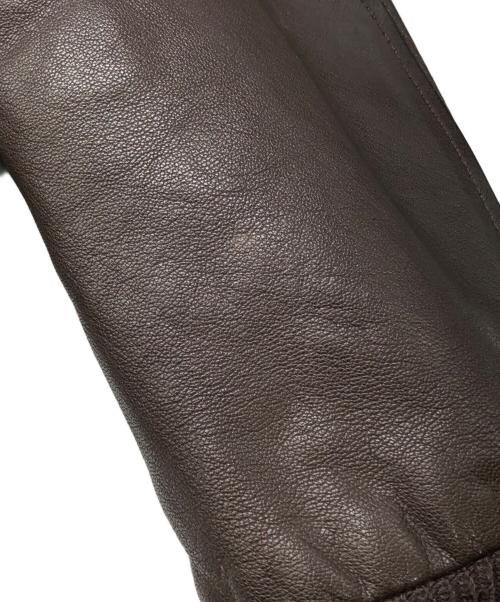 cooper（クーパー）COOPER (クーパー) A-2レザーフライトジャケット ブラウン サイズ:46Rの古着・服飾アイテム