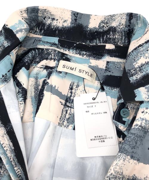 SUM1 STYLE（スミスタイル）SUM1 STYLE (スミスタイル) 襟付きプリーツワンピース スカイブルー サイズ:F 未使用品の古着・服飾アイテム