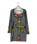 MOSCHINOモスキーノ）の古着「Pixel Capsule ショートドレス」｜グレー