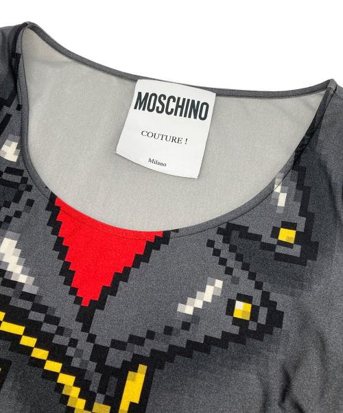 MOSCHINO（モスキーノ）MOSCHINO (モスキーノ) Pixel Capsule ショートドレス グレー サイズ:下記参照の古着・服飾アイテム