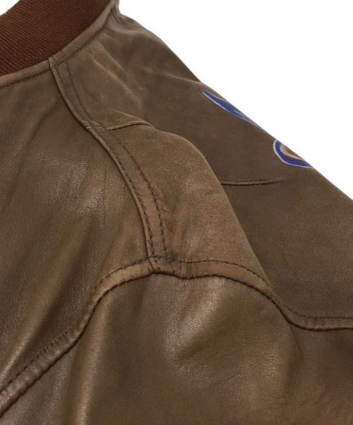 AVIREX（アヴィレックス）AVIREX (アヴィレックス) PANHANDLE レザーMA-1ジャケット ブラウン サイズ:Mの古着・服飾アイテム