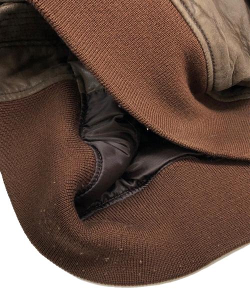 AVIREX（アヴィレックス）AVIREX (アヴィレックス) PANHANDLE レザーMA-1ジャケット ブラウン サイズ:Mの古着・服飾アイテム