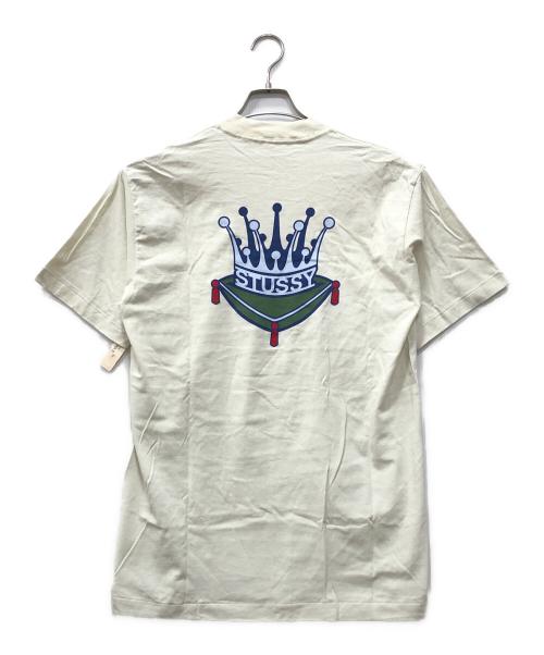 stussy（ステューシー）stussy (ステューシー) クラウンロゴTシャツ アイボリー サイズ:Lの古着・服飾アイテム
