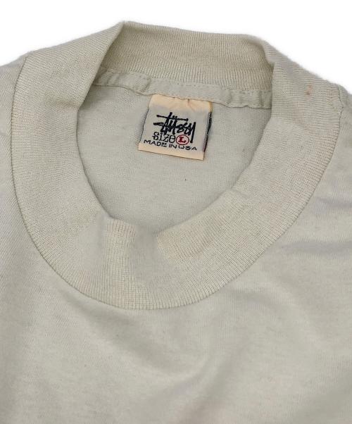 stussy（ステューシー）stussy (ステューシー) クラウンロゴTシャツ アイボリー サイズ:Lの古着・服飾アイテム