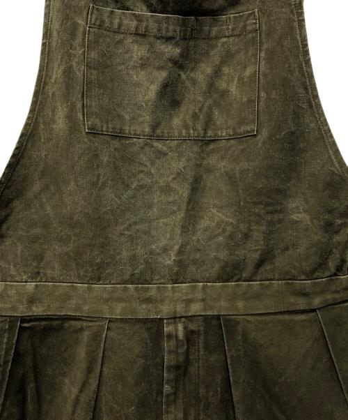 NEAT（ニート）NEAT (ニート) テントクロスオーバーオール オリーブ サイズ:50の古着・服飾アイテム